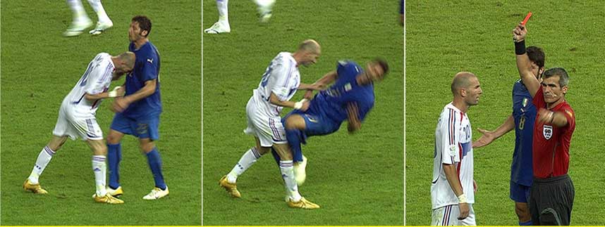 INGEN FORSONING: Marco Materazzi, som fikk Zidane-skallen i brystet, har gitt opp � f� kontakt med det franske fotballunderet.