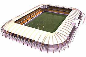 FERDIG I MARS: Stadionet skal bli ferdig til seriestart neste år.