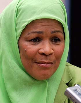 DELTAR P� KONFERANSEN: Amina Wadud.