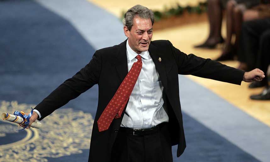 VERDENSKJENT: Paul Auster fikk en spansk litteraturpris overlevert av prins Felipe i Nord-Spania 20. oktober i �r.