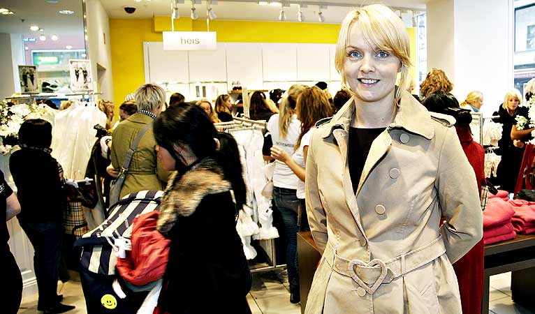 Ikke kaotisk: Kommunikasjonsansvarlig for H&M Norge Guro Forseth var enig i at det var mindre k� enn i fjor.