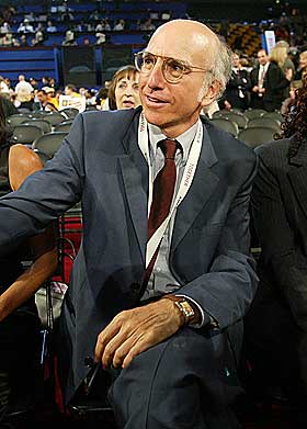 SERIESKAPER: �Seinfeld�-skaper Larry David - her avbildet p� demokratenes landsm�te - er spesielt glad i komikk rundt hudfarge og religion.