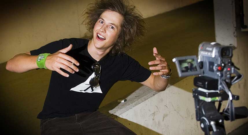 NORSK NETTKJENDIS: Lasse Gjertsens videoer har blitt sett 4 millioner ganger p� YouTube.