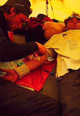 BLE D�RLIG: Base Camp p� rundt 4300 moh var en p�kjenning for flere. I dag drar studentene tilbake for � forske mer p� h�yde.