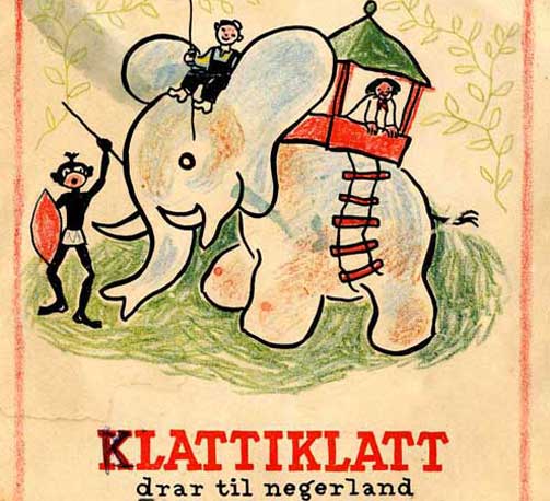 IKKE LENGER TIL NEGERLAND: Ordet kan v�re p� vei ut av norsk spr�k. Her illustrert ved en malebok signer Thorbj�rn Egner.