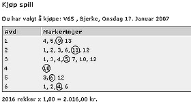 GULLBONGEN:  Foran V65-l�pene p� Bjerke onsdag serverte Dagbladets travekspert Bengt Berg tidenes aviskupong til leserne: en sekse og 19 femmere ble verdt 581.971 kroner.