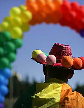 HOMOSTOLTHET: Homomarkeringer foreg�r mest i byen, forel�pig.