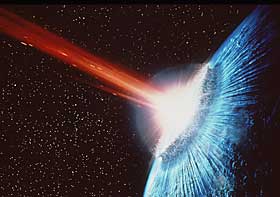 INSPIRASJON: Spillskaperne henter inspirasjon fra mange filmer og tv-serier. Plakaten fra katastrofefilmen �Deep Impact� henger for eksempel p� kontorveggene ...