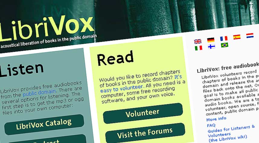 GRATIS LYDB�KER: Det amerikanske nettstedet LibriVox tilbyr gratis nedlastning av lydb�ker, helt lovlig.