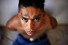 MISTENKT FOR KIDNAPPING:Ambrosio Ramirez Velazco, 26, ogs� medlem av Mara 18. Han ble arrestert p� tirsdag.