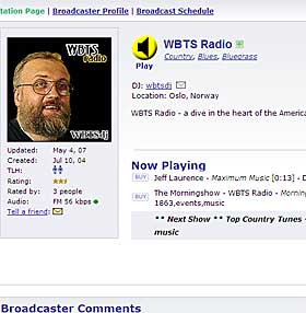 LEGGER NED: WBTS Radio er snart historie om den amerikanske musikkbransjen f�r det som de vil.