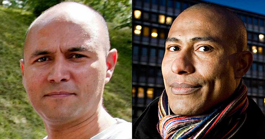 OPPFORDRER TIL SAMARBEID: Akhenaton de Leon i Organisasjonen Mot Offentlig Diskriminering (t.v.) og Elvis Chi Nwosu i African Cultural Awareness, vil at de afrikanske milj�ene skal hjelpe politiet med � oppklare voldtektssakene i Oslo.