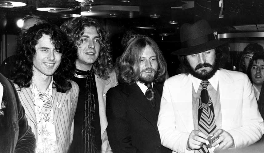 TIL NORGE: John Paul Jones (nr. tre f.v) var bassist i legendariske Led Zeppelin. N� kommer han til Halden og Down on the farm-festivalen, og skal sannsynligvis spille sammen med en rekke av festivalens sterke artistnavn