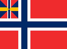 SILDESALATEN: Unionsmerket i handelsflagget av 1818 var veldig lite popul�rt i Sverige, og motstanden vokste ogs� i Norge.