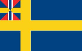 UNIONSMERKE: Det svenske flagget inneholdt den omstridte sildesalaten fra 1818 til 1905.
