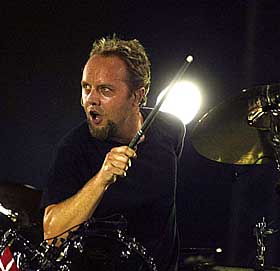 NORDISK: Trommeslager Lars Ulrich er s�nn av en dansk tennislegende. Han har v�rt med i Metallica siden starten i 1981.