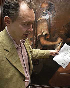 TOK FARVEL: Museumsdirekt�r Jan �ke Pettersson leste opp faksen fra Nerdrum.