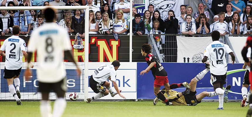 UTLIKNET: Tarik Elyounoussi fastsetter sluttesultatet mellom Rosenborg og Fredrikstad til 1-1. I g�r m�tte tr�nderne spille ekstraomganger for � sl� ut 3. divisjonslaget KIL/Hemne av cupen.