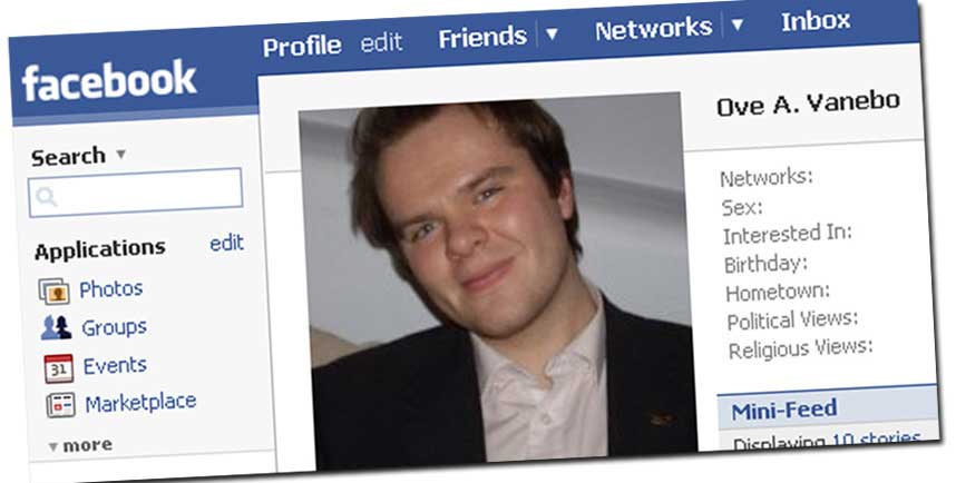 KJEDET SEG: FrP-topp i �vre Eiker, Ove A. Vanebo, kjedet seg p� kommunestyrem�tet og fortalte om det p� Facebook.
