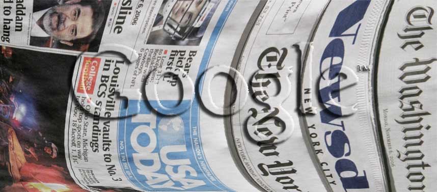 KAMPEN OM ANNONSEKRONENE: Mens Google fors�ker � komme seg inn p� papiravismarkedet, finpusser ogs� konkurrenten Yahoo p� sin annonseplattform.