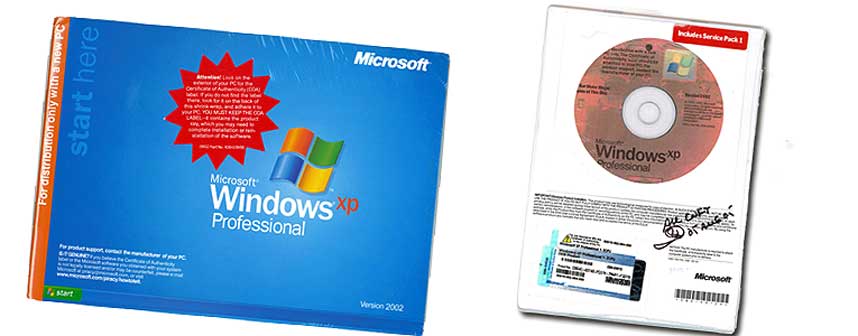 KOPI: En piratversjon av Windows-XP. CD-en har til og med et hologram, som skal bekrefte opphavet. Denne versjonen ble tilbudt i Norge til halvparten eller en fjerdedel av prisen p� om lag 2000 kroner.
