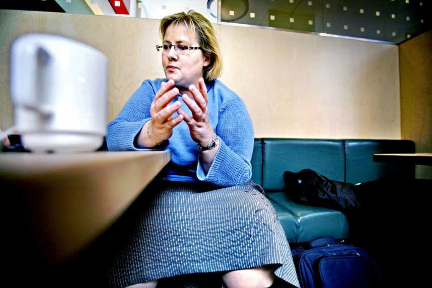 IKKE TIDA:- Dette er ikke tida for � flytte arbeidskraft til det private, sier H�yreleder Erna Solberg til Dagbladet.no.