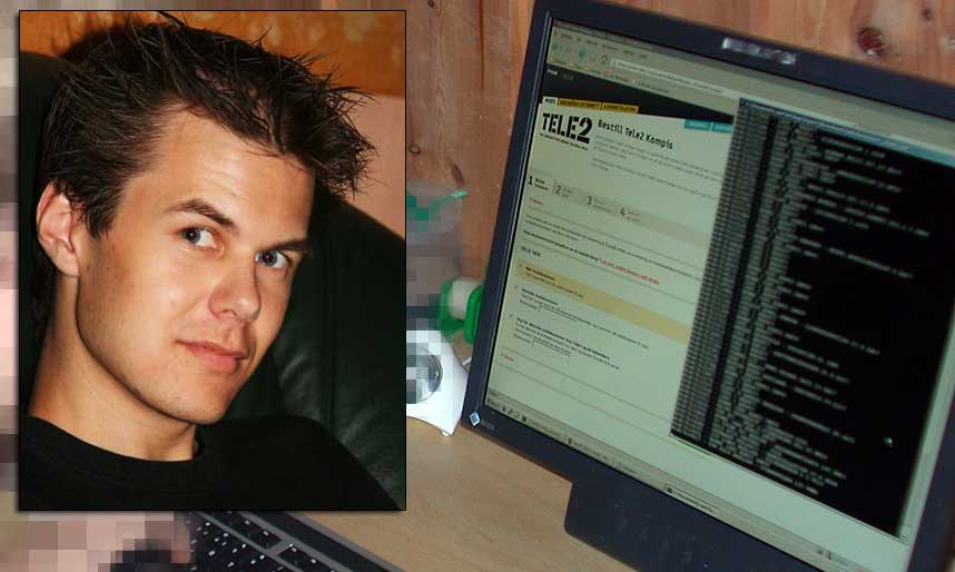 BESLAGLA UTSTYR: Fredag kom Kripos til leiligheten til Lasse (22) og beslagla alt han hadde av PC-utstyr. Bakgrunnen er at han skal ha brukt et program som gjorde det mulig � finne fram til personopplysninger via sidene til Tele2 og den offentlige portalen Altinn.no.