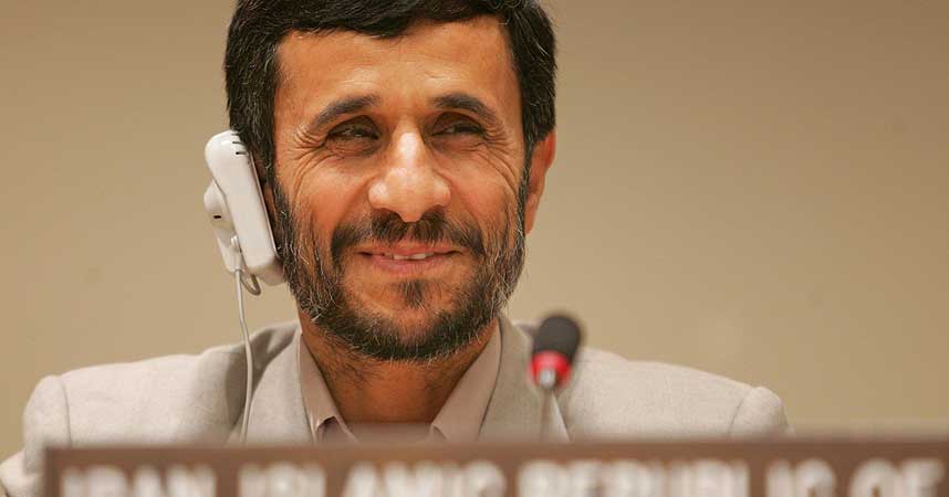 TROR IKKE P� KRIG: Irans president, for tiden p� USA-bes�k, tror ikke USA planlegger milit�rangrep. Her fra FNs generalforsamling i fjor.