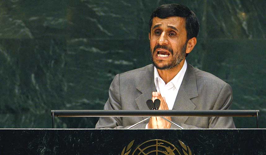 - DISKUSJONEN ER AVSLUTTET:   P� et m�te i generalforsamlingen i FN erkl�rte Irans president Mahmoud Ahmadinejad i dag den politiske diskusjonen rundt landets atomprogram for avsluttet.