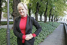 MINI-ME: For tiden lever Kristin Halvorsen med en miniutgave av SV, ogs� dette til tross for en venstrevridd presse.