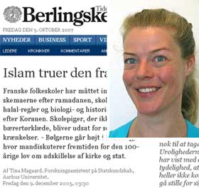 BLE KOPIERT: Den aktuelle artikkelen, skrevet av den danske forskeren Tina Magaard.