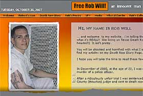 KAMPANJE: Drapsd�mte Rob Wills blogg handler mest om rettferdighet og � f� Will frikjent.