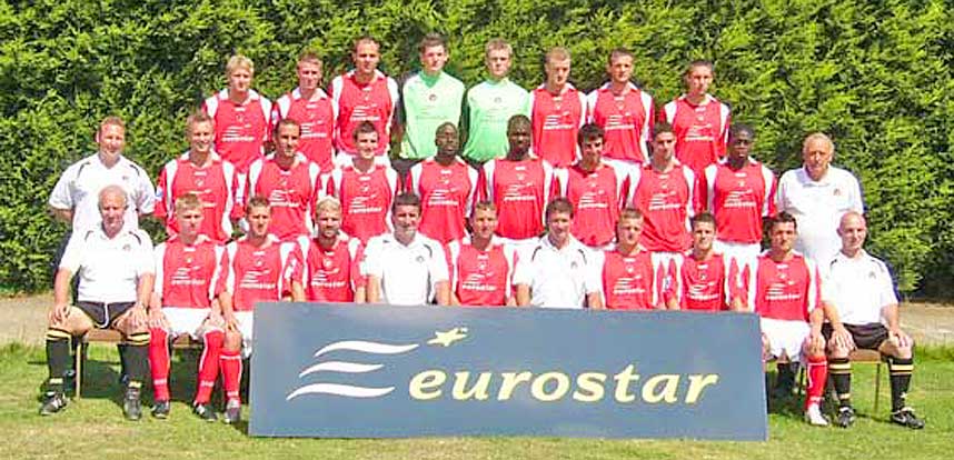 TROPPEN: Her er spillerne du kan bestemme over som del-manager i Ebbsfleet United.