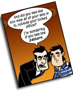 HVA SKJEDDE, EGENTLIG? Den populære nettserien Penny Arcade lar sin siste stripe tale for seg selv - men de forteller også litt om hva de har hørt i bloggen sin.