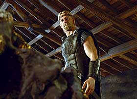 VIKING ANNO 2007: Slik forestiller filmskaperne bak «Beowulf» at en viking så ut. Filmen er basert på det gammelengelske diktet Beowulf.