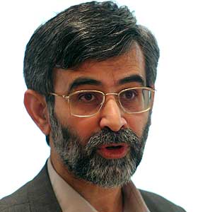 IRANS TALSPERSON:Gholam-Hossein Elham