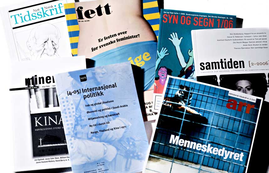 �KONOMISK L�FT: Fett, Arr, Samtiden og Nytt Norsk Tidsskrift er blant tidsskriftene som vil bli kj�pt inn til folkebibliotekene neste �r. Kulturr�det st�r bak innkj�pet.