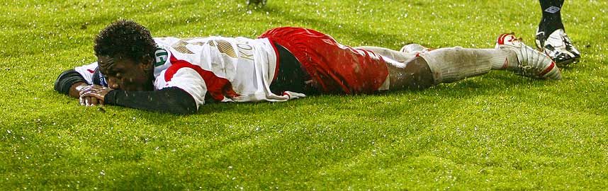 FIKK FLYBILLETT, BRUKTE DEN IKKE: Serge Konan Kouadio stilte ikke p� FFKs trening i g�r.