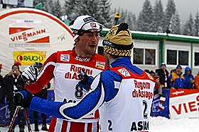 LOT SEG IKKE HERSE MED: Georgio Di Centa fikk tilbake med samme mynt da han yppet seg mot Northug.