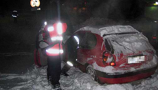 FANT BILEN NEDSN�DD: Den kvinnelige turg�erens bil ble funnet nedsn�dd p� en parkeringsplass 6. januar.