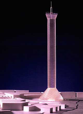 BLE MED DR�MMEN: Scandinavian Tower i Malm� skulle bli 325 meter h�yt.