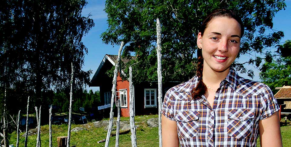 UTSKJELT: - Jeg tror ikke nordmenn er vant til folk som sier det de mener, sier Farmens mest utskjelte deltager, Catharina H. Pedersen.