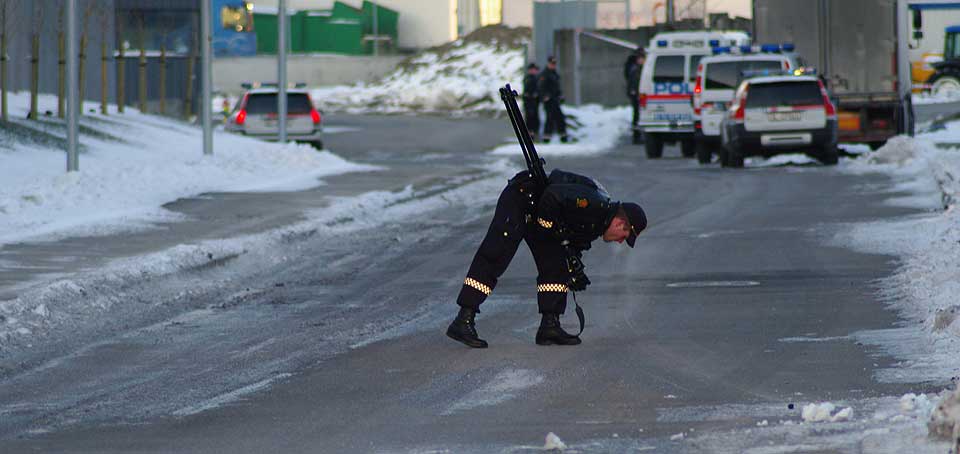 FUNNET D�D: En mann er funnet omkommet i Knud Bryns vei i Oslo.
