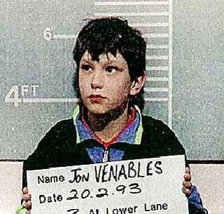 INN I DNA-REGISTERET: 10 �r gamle Jon Venables ble i 1993 d�mt for drapet p� James Bulger (2). Den kriminelle lavalderen i Storbritannia er 10 �r.