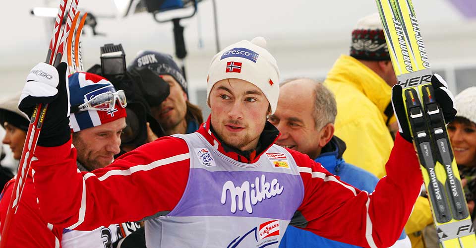 SPURTSEIER: Petter Northug vant Flyktningrennet, men som s� ofte f�r havnet han i krangel med svenskene etterp�.