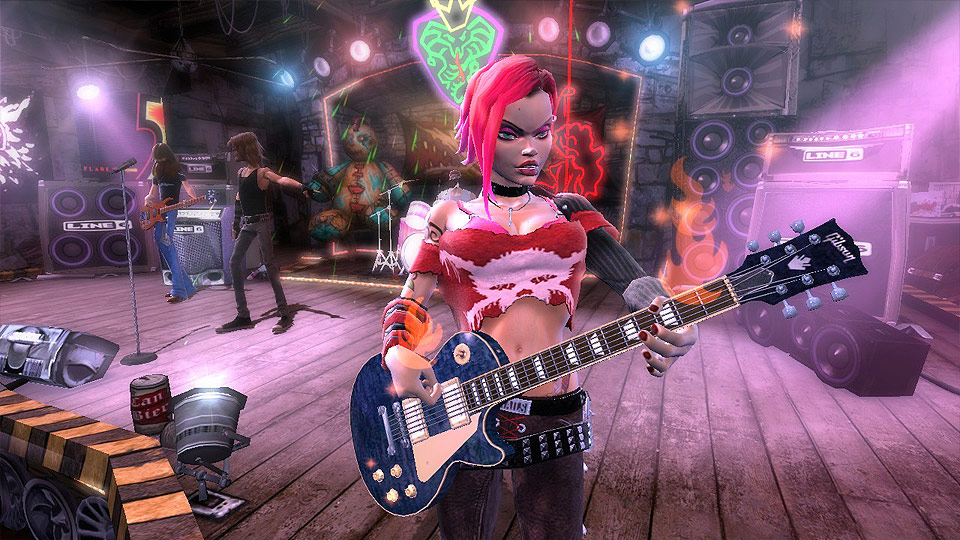 KAN BLI DEG: Om du er villig til � slippe deg l�s i �Guitar Hero�-konkurransen, kan du ende opp som en figur i neste spill.