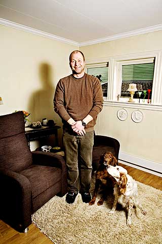 Trekkhund: Det var hundene som f�rte Heidi Gjevstad og Terje Egrem sammen, og det var hundene som dro demfra hverandre. 20 �r seinere har Terje giftet seg p� nytt og f�tt mer familievennlige hunder.