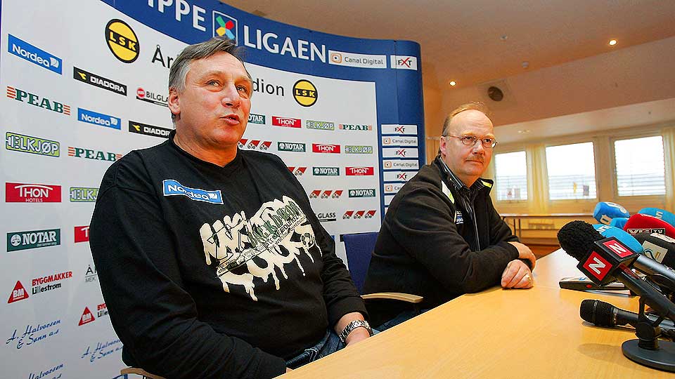LUTA LEI: - Om ikke Kanarifansen kvitter seg med br�kmakerne n�, m� Kanarifansen oppl�ses og starte p� nytt, sier LSK-sjef Frank Gr�nlund.