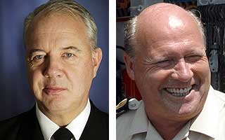 Klubbkamerater: Sjefen for Fellesoperativt hovedkvarter Jan Reksten (t. v.) og Stortingets ombudsmann for Forsvaret Kjell Arne Bratli.