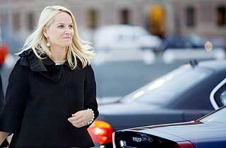 Kronprinsesse Mette-Marit var også til stede.